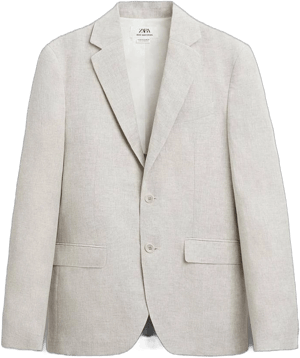 Zara Men's Linen Suit Jacket