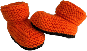 Knit Halloween Baby Booties