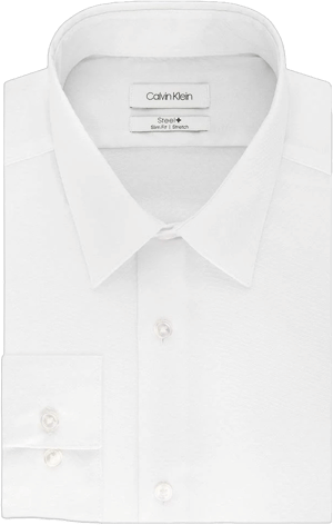 Calvin Klein Men's Dress Shirt Slim Fit Stretch