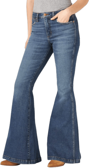 Wrangler Women's Retro High Rise Trumpet Flare Jeans