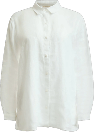 Eileen Fisher Women's Classic Collar Linen Shirt