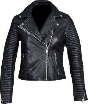 Nyah’s Ribbed Biker Jacket