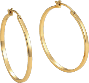 JAXXON Women's Thin Large Hoop Earrings