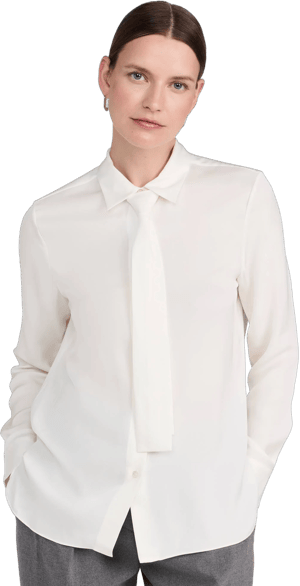 Theory Women's Silk Necktie Shirt