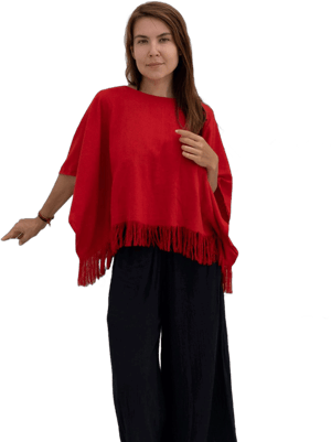 IanaLana Bohemian Raw Silk Fringe Kimono Top