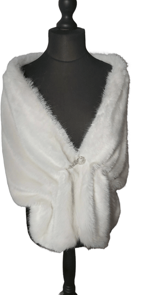 1920s Bridal Fur Shawl