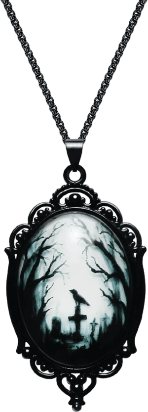 Gothic Raven Vampire Necklace