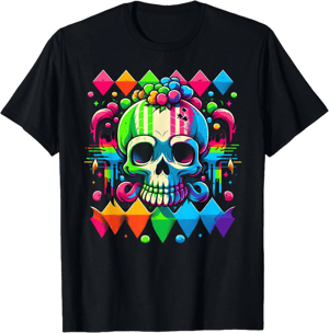 Scenecore Aesthetic Kid Skull Goth T-Shirt