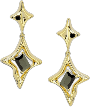 JeanBeau Gold Star Drop Dangle Earrings for Women