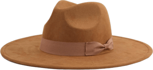 Women's Big Wide Brim Felt Fedora Hat