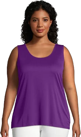 Hanes Just My Size Cool DRI Women's Tank (Plus ) Plum Dream 4X