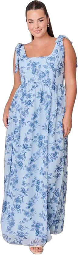 Bouquet Bridesmaid Dress at Revelry Bowie Chiffon Floral Print Dress