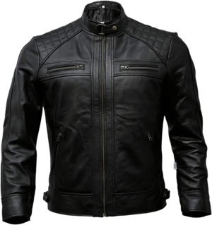 Men's Genuine Lambskin Leather Biker Jacket