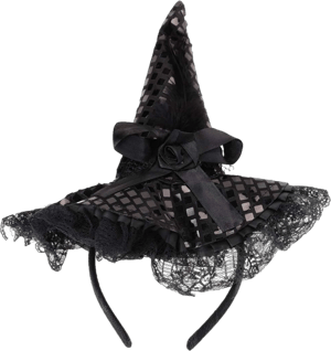 Damaie Halloween Witch Hat Headband