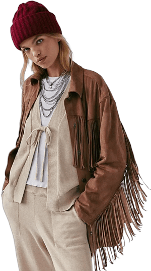 Fringe Out Vegan Suede Jacket by Free People Women's