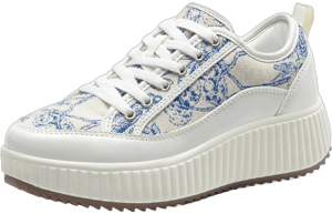 Dream Pairs Women's Chunky City Tweed Platform Sneakers