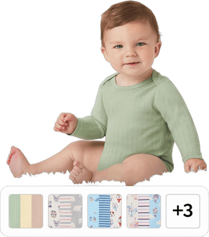 Member's Mark 4-Pack Organic Cotton Bodysuit