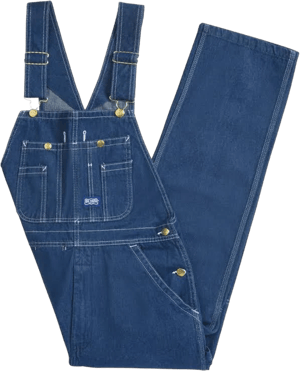 Big Smith Men's Relaxed Fit Stonewashed Denim Bib Overalls