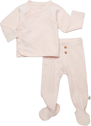 Baby Organic Print Kimono Top and Pants Set