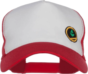 Trainer Red Poke Monster Embroidered Mesh Cap