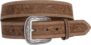 Ariat Men's Double Stitch Tooled Belt