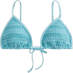 Hollister Women's Crochet-Style Triangle Bikini Top