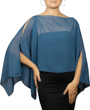 Chiffon sleeves wrap shawl bolero wedding shrug