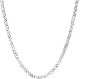 Sterling Silver Curb Chain Necklace, 20"