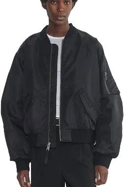 Tna Women's Brea Bomber Jacket in Black | 2XS