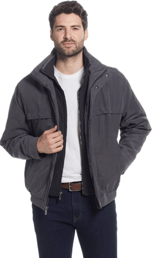 Weatherproof Men's Microfiber Poly-Filled Bomber Jacket