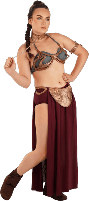 Rubie's Costumes Sexy Princess Leia Slave Costume, Bronze/Dark Gray/Maroon, XL