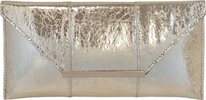 JNB Women's Metallic Material Clutch Purse