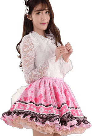 Kawaii Babe Ruffled Princess Sweet Lolita Skirt