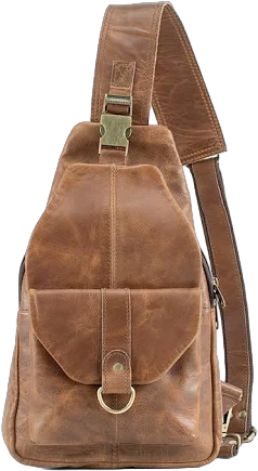 Brown Leather Crossbody Bag for Women