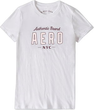 Aeropostale Women's Authentic Cotton Foil Graphic Tee