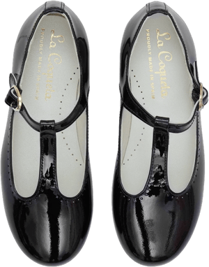 La Coqueta Kids Patent T-Bar Shoes