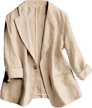 2024 Women's Linen 3/4 Sleeve Blazer