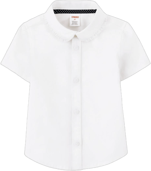 Gymboree Girls Wrinkle-Resistant Ruffle Poplin Button Up Shirt