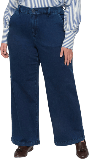 Lane Bryant Women's Plus Size High-Rise Wide Leg Jeans