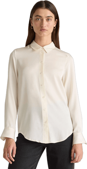 Quince Women's Washable Stretch Silk Blouse