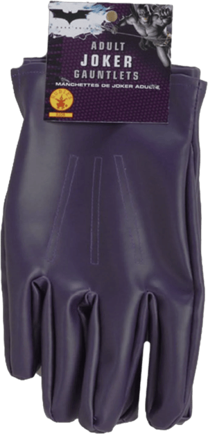 The Joker Adult Gloves Purple