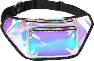 SoJourner Bags Holographic fanny Pack Belt Bag Waterproof fanny Pack for Women Crossbody Bag Bum Bag Waist Bag Waist Pack