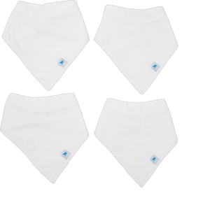 Little Unicorn Cotton Muslin Fleece Bandana Bib 4 Pack