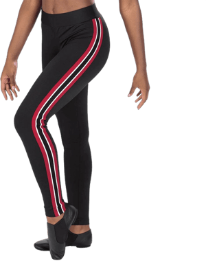 SpiritFlex Cheerleading Company Leggings with Side Stripes