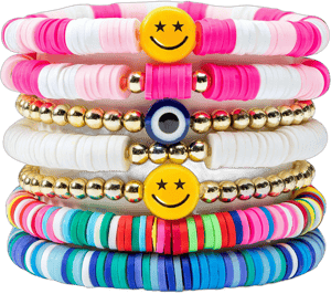 Y1tvei 7pcs Boho Surfer Bracelets