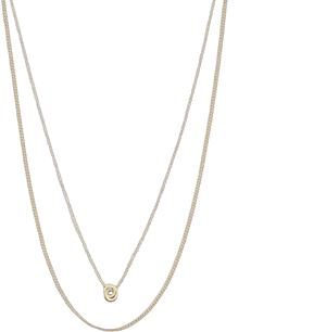 Coach Women's Delicate Interlocking Layered Necklace