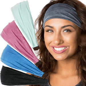 Hipsy Women's Xflex Adjustable Wide Spandex Headband