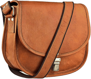 Genuine Leather Saddle Bag