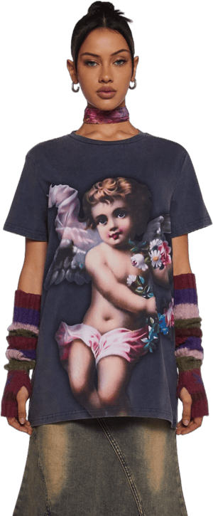 Delia*S by Dolls Kill I Adore You Graphic Tee