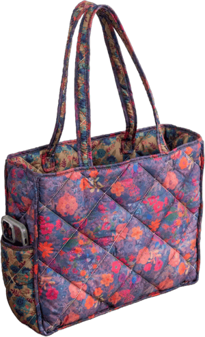 Natural Life Reversible Puffy Tote Bag